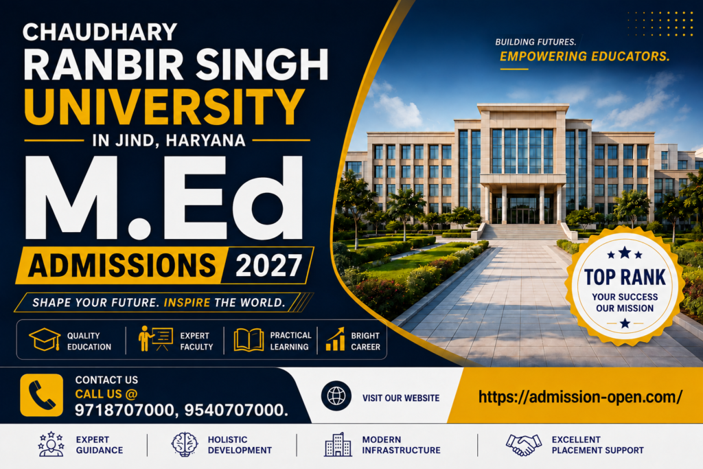 CRSU M.Ed Admissions