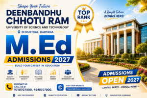 DCRUST M.Ed Admission